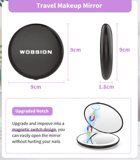 WOBSION 10x magnification close-up view for precise grooming and detail work