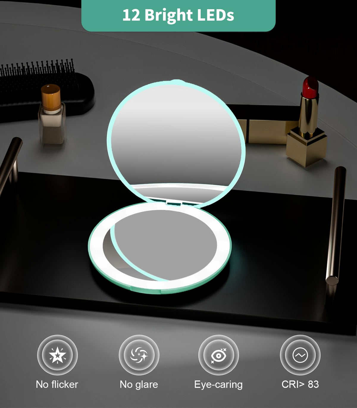 wobsion open showing both 1x and 10x mirrors for versatile use