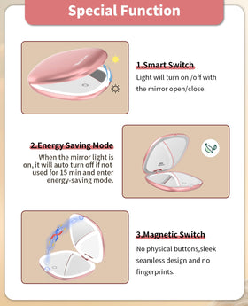 WOBSION touch control detail demonstrating easy dimmable brightness adjustment