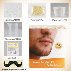 Wokaar wooden applicators arranged to show precise tips for targeted waxing control