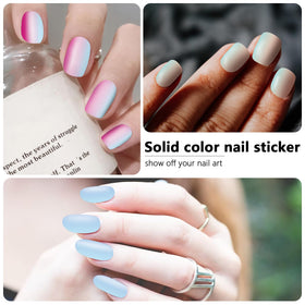 WOKOTO moon-shaped nail file beside sheet stack for shaping convenience