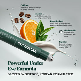 The Wolf Project before and after flatlay showing reduced puffiness benefit