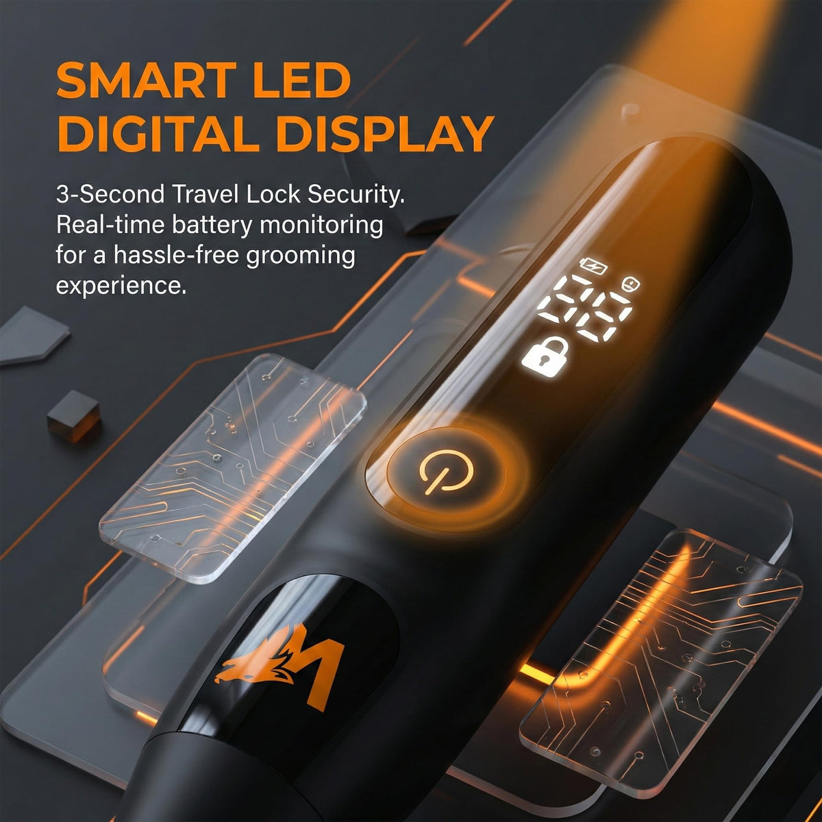 Wolnixx held in hand to show portable size and easy control during travel
