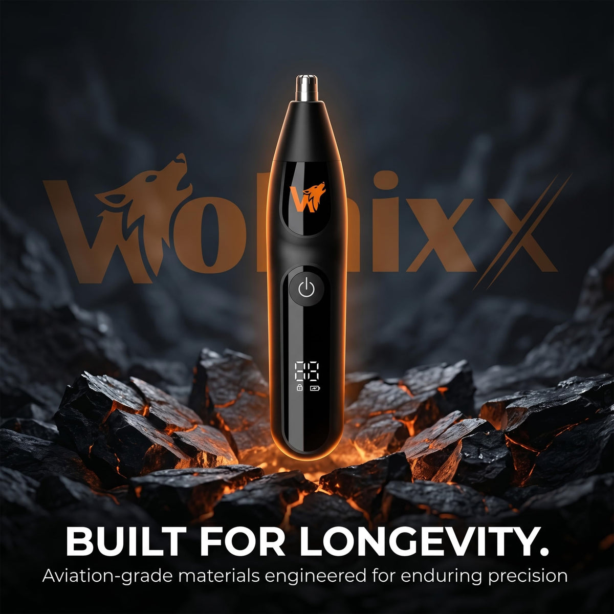 Wolnixx on a bathroom vanity set up for morning grooming routine and convenience
