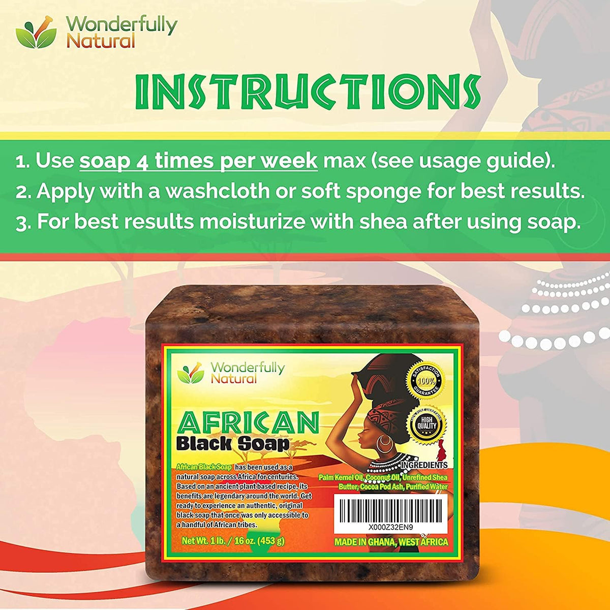 Wonderfully Natural being applied to face showing gentle use for acne‑prone skin