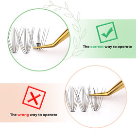 WONSIS lash clusters being applied to natural lashes for quick salon-style results