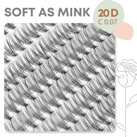 WONSIS close-up of individual bundle bases highlighting soft lightweight fibers