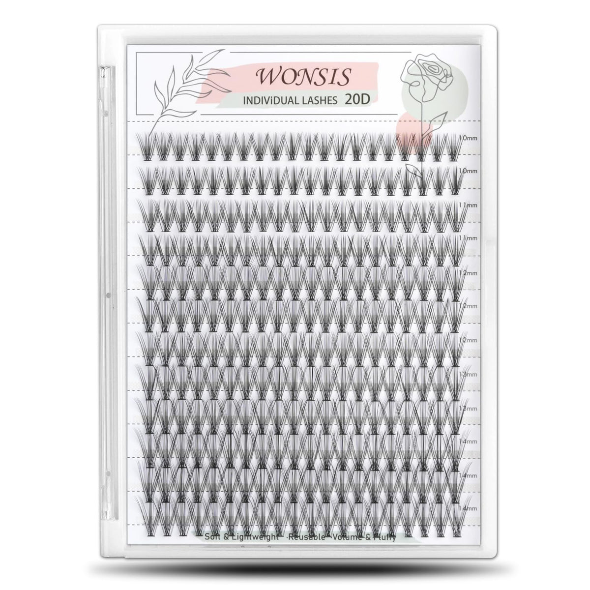 WONSIS front packaging showing 240-piece 20D clusters and benefits