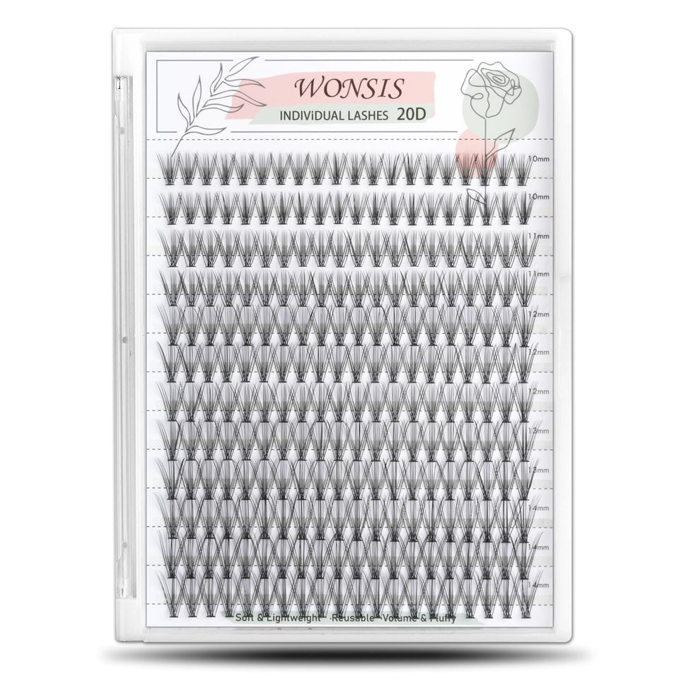 WONSIS front packaging showing 240-piece 20D clusters and benefits