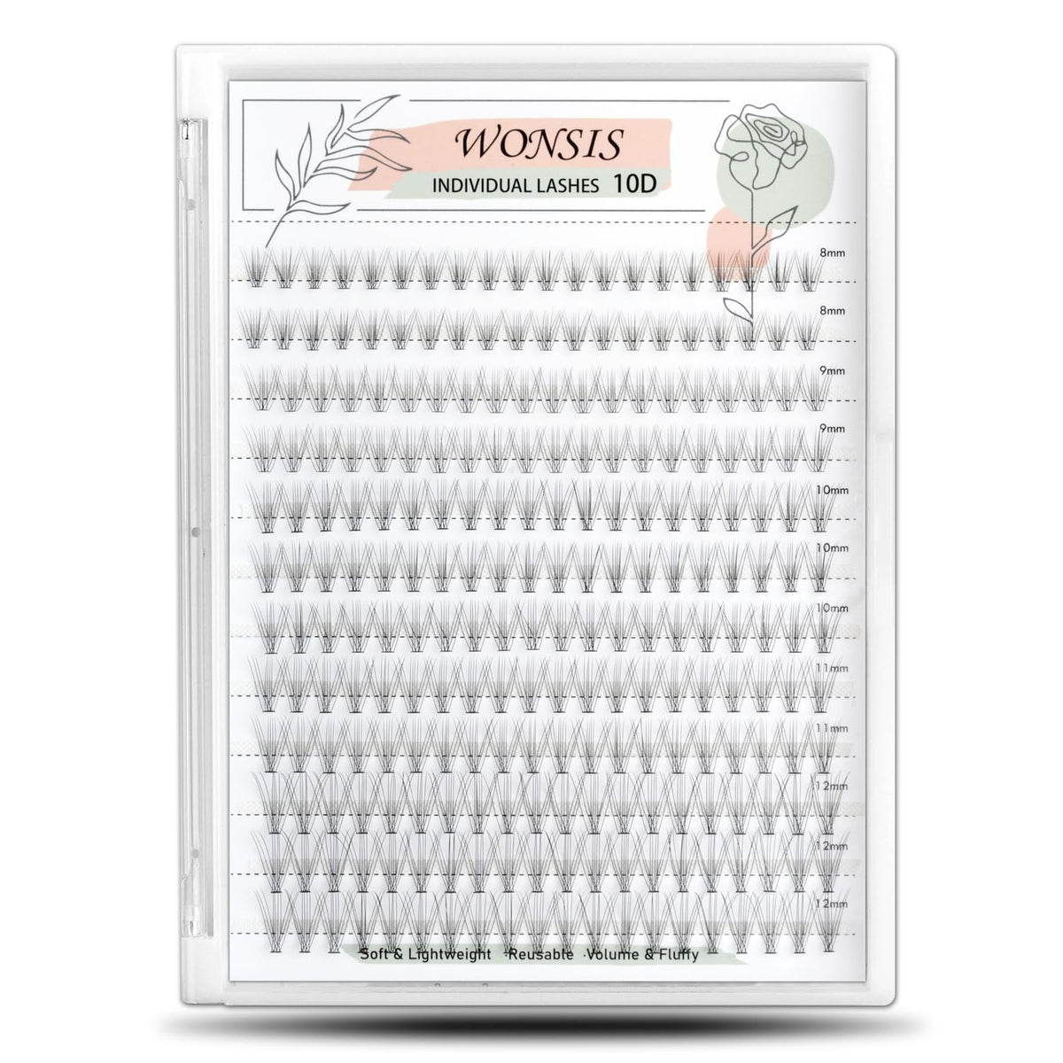 WONSIS front packaging showing 240-piece clusters and mixed lengths for styling
