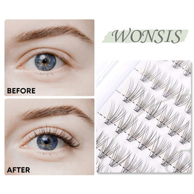 WONSIS lifestyle image of makeup-ready eye using clusters for subtle volume