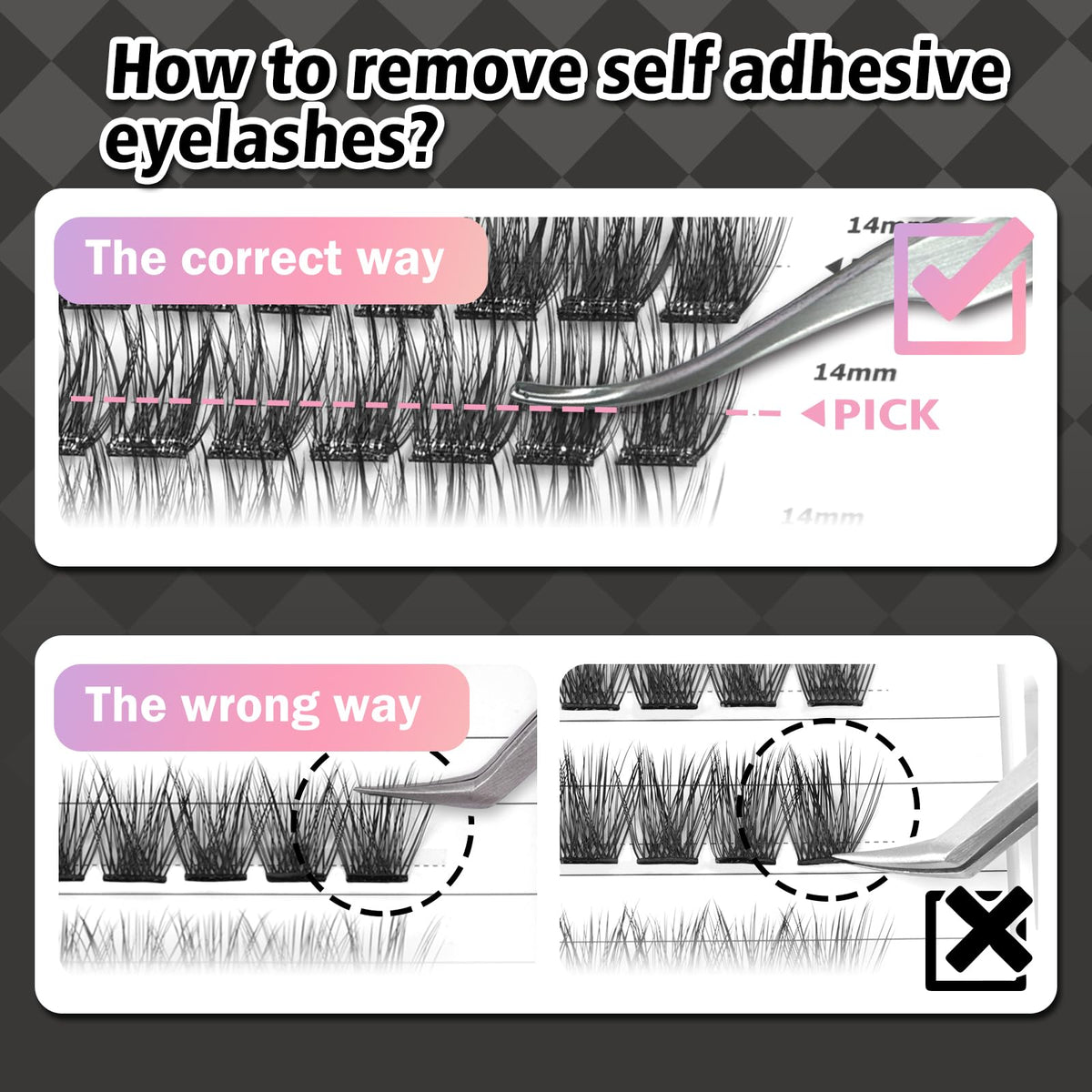 WONSIS lashes worn on a model showing natural-to-dramatic eye enhancement