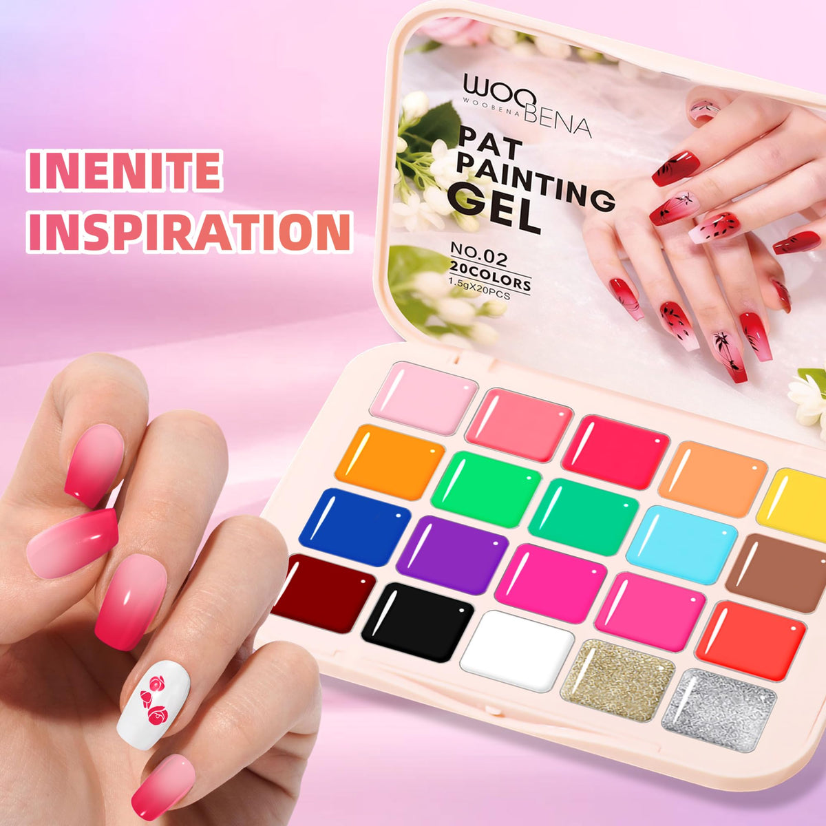 Woobena hands using sponge pat technique to create a smooth gradient quickly
