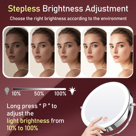 WOOCICA battery port and three-button controls for simple brightness and color management benefit