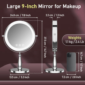 WOOCICA lifestyle vanity setup showcasing mirror in daily routine for elegant styling benefit