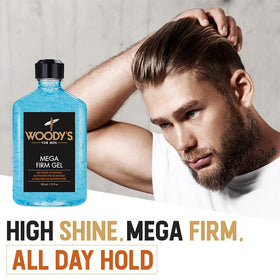 Woody's gel on palm demonstrating easy application and controlled hold
