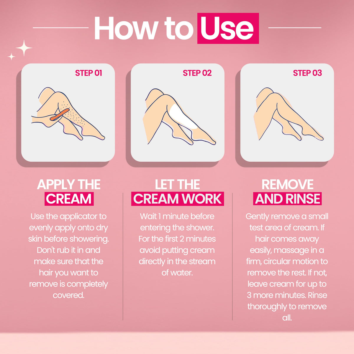 WOOWOO application in shower demonstrating quick, in-shower use