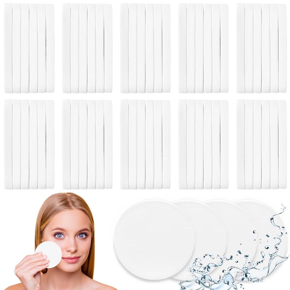 Woozettn front packaging showing 120 compressed facial sponges for long supply
