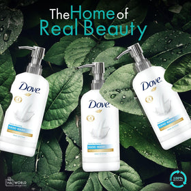 World Amenities Dove refill compatible label highlighting 5L refill convenience and cost savings