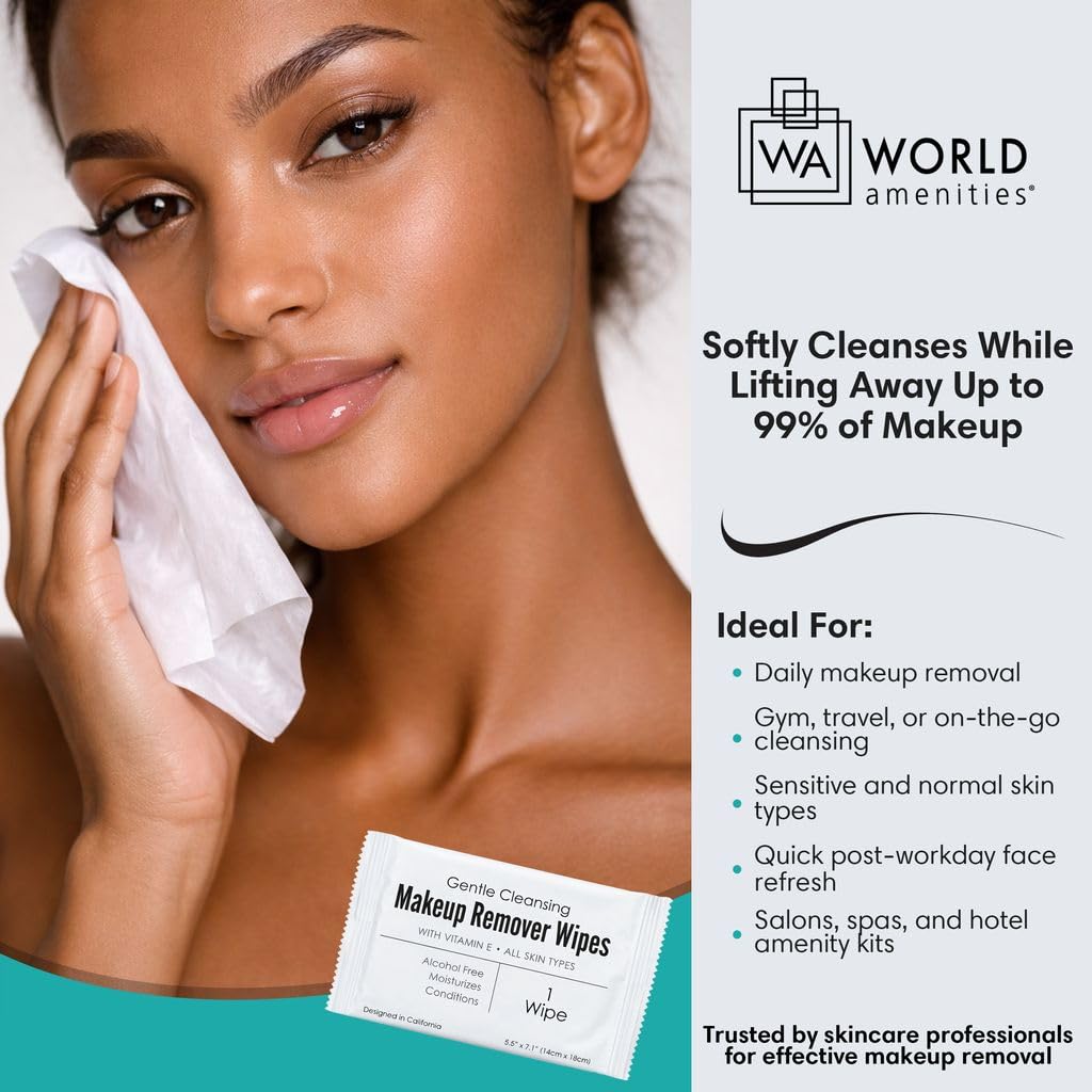 World Amenities close-up of wipe texture highlighting gentle soft cloth