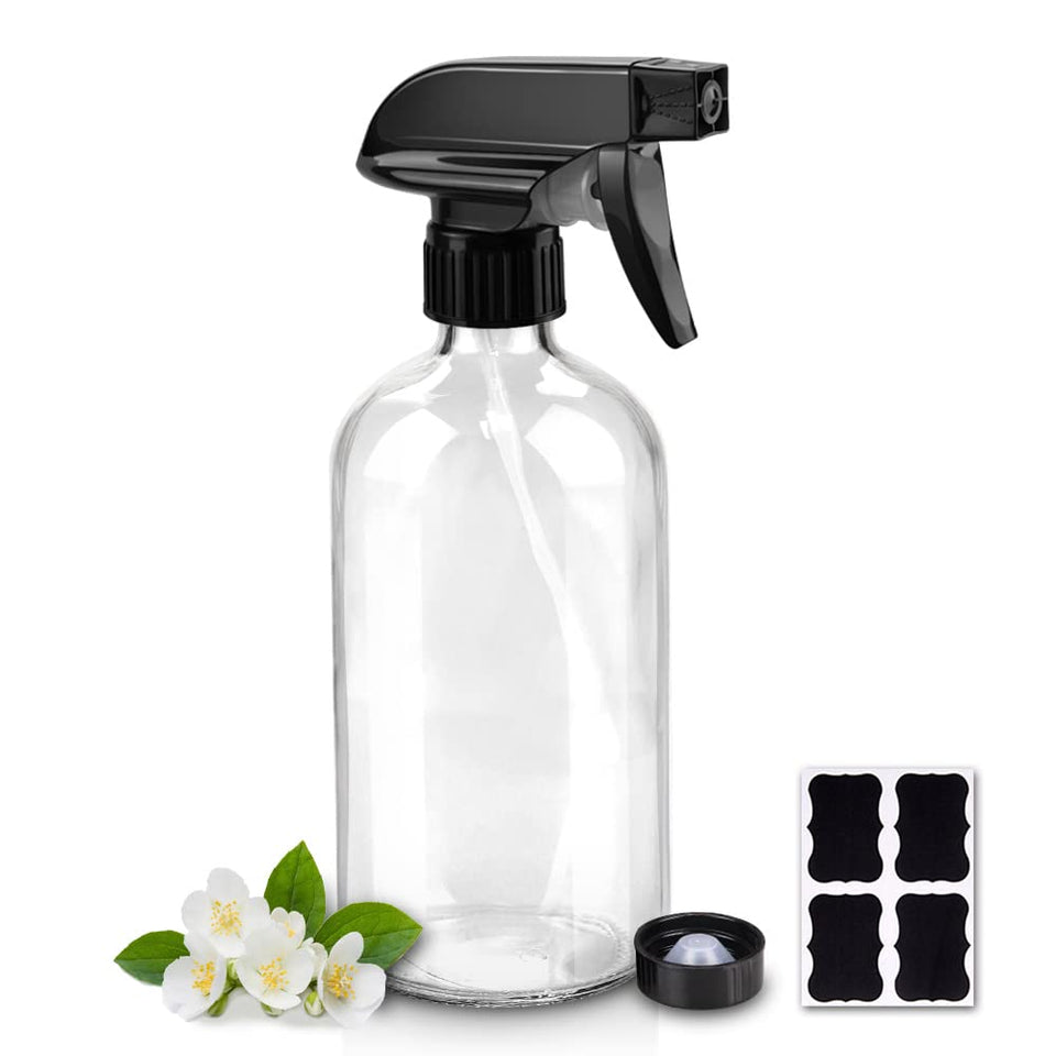 Worldgsb clear 16oz bottle front view showing clean design and capacity