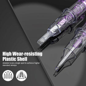 Wormhole Tattoo pen held in hand to show compact size and comfortable scale