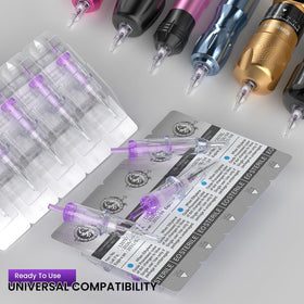 Wormhole cartridges next to ruler for clear size and scale comparison