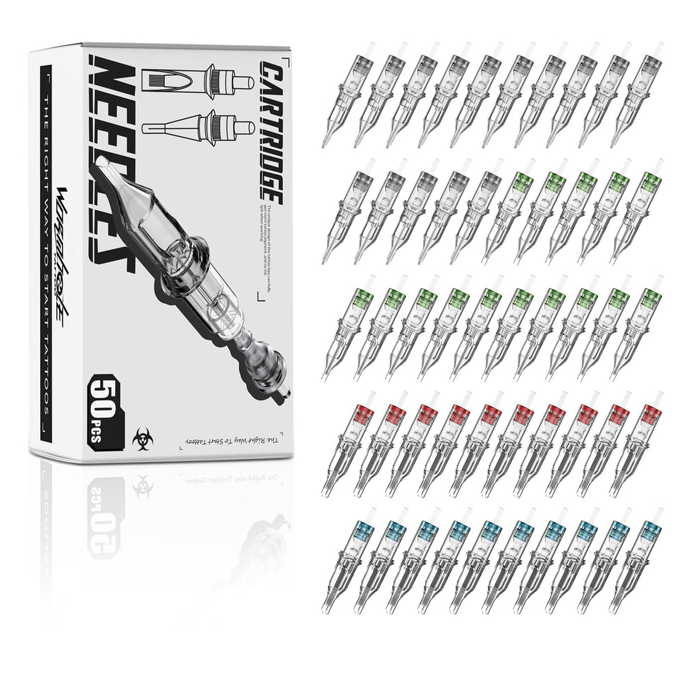 Wormhole Tattoo front packaging showing mixed 50pc set and contents benefit