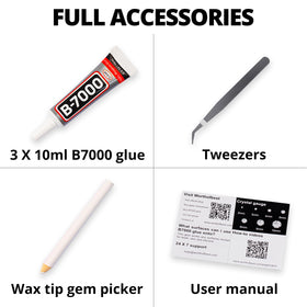 Worthofbest B7000 glue with metal fine tip for precise clear bonding