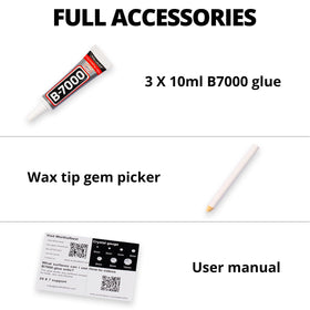 Worthofbest three B7000 glue tubes with fine metal tips for accurate, long-lasting bonds