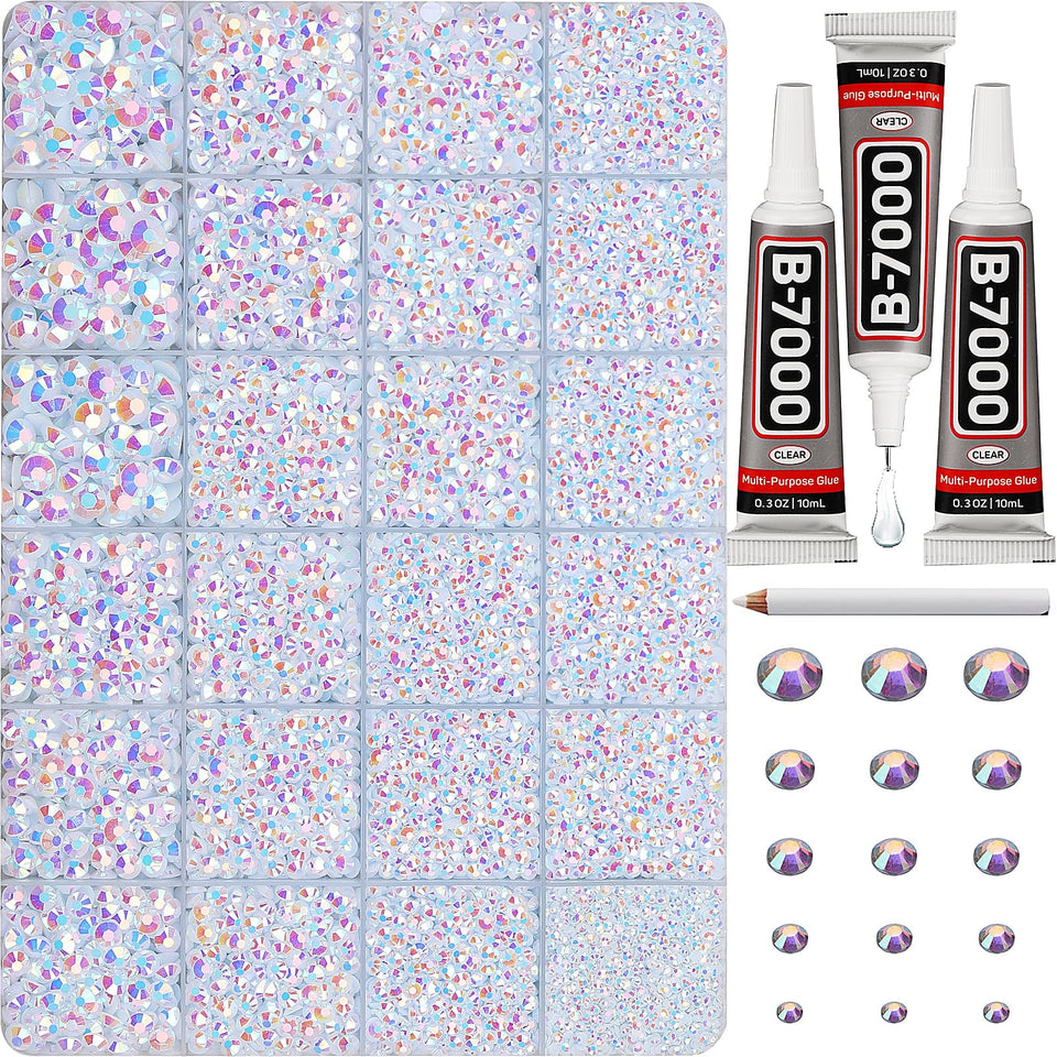Worthofbest front packaging showing full bedazzling kit and benefits