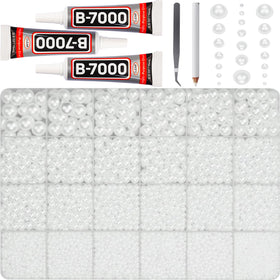 Worthofbest front packaging showing pearls kit and tools for easy crafting
