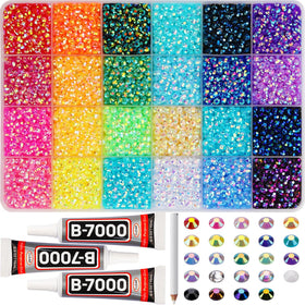 Worthofbest front packaging showing full rhinestone kit and tools for easy gifting