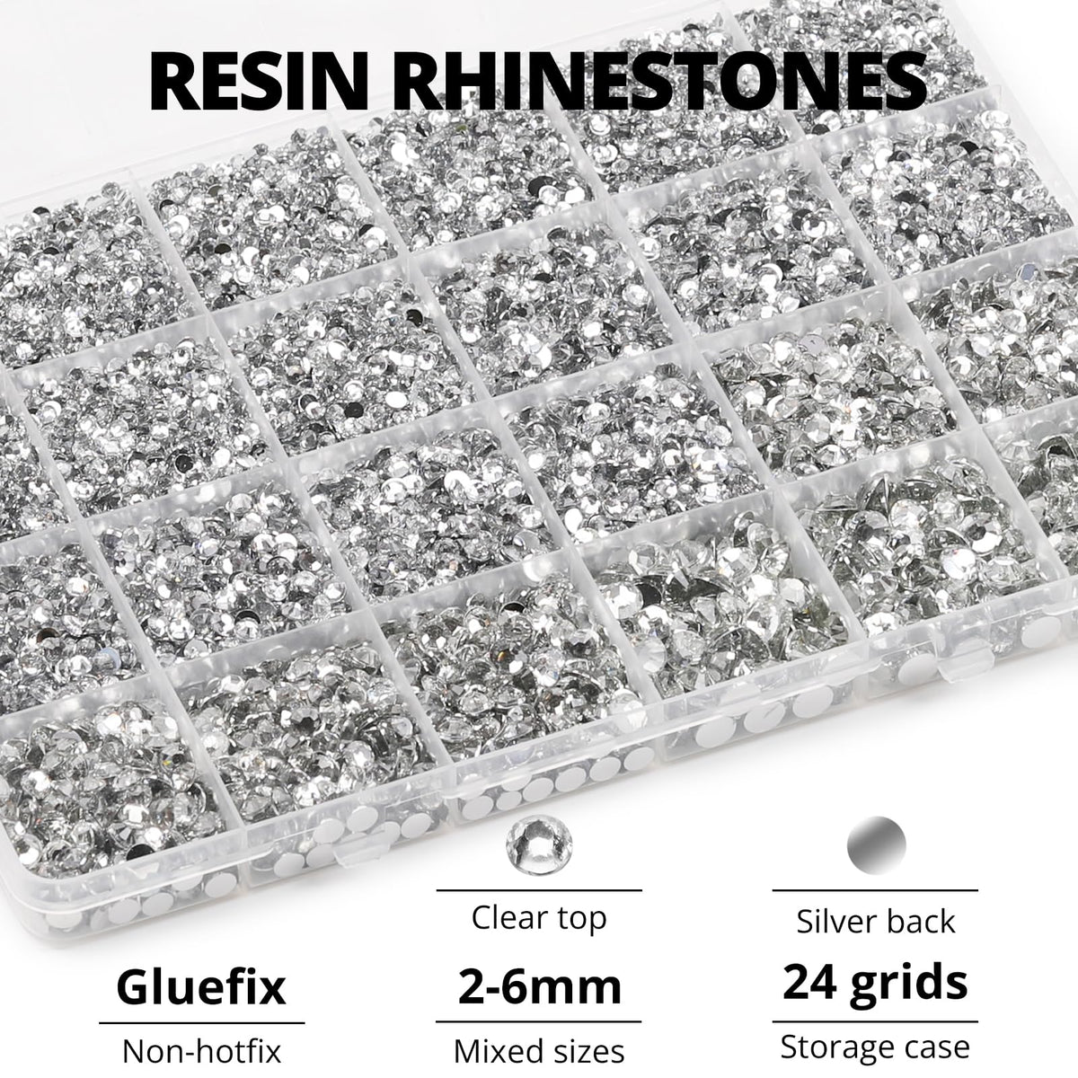 Worthofbest close-up of rhinestone facets showing enhanced sparkle