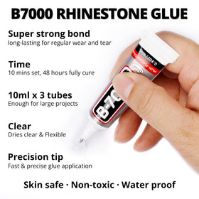 Worthofbest B7000 glue tube with fine nozzle for accurate adhesive application