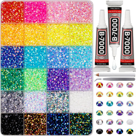 Worthofbest open kit showing sorted 24-color tray and included tools for quick use