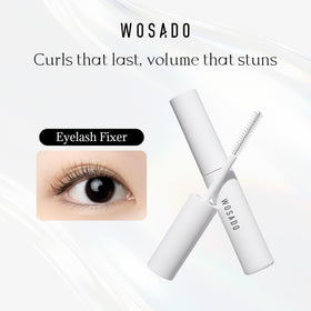 WOSADO applying fixer under magnetic lashes for longer-lasting wear