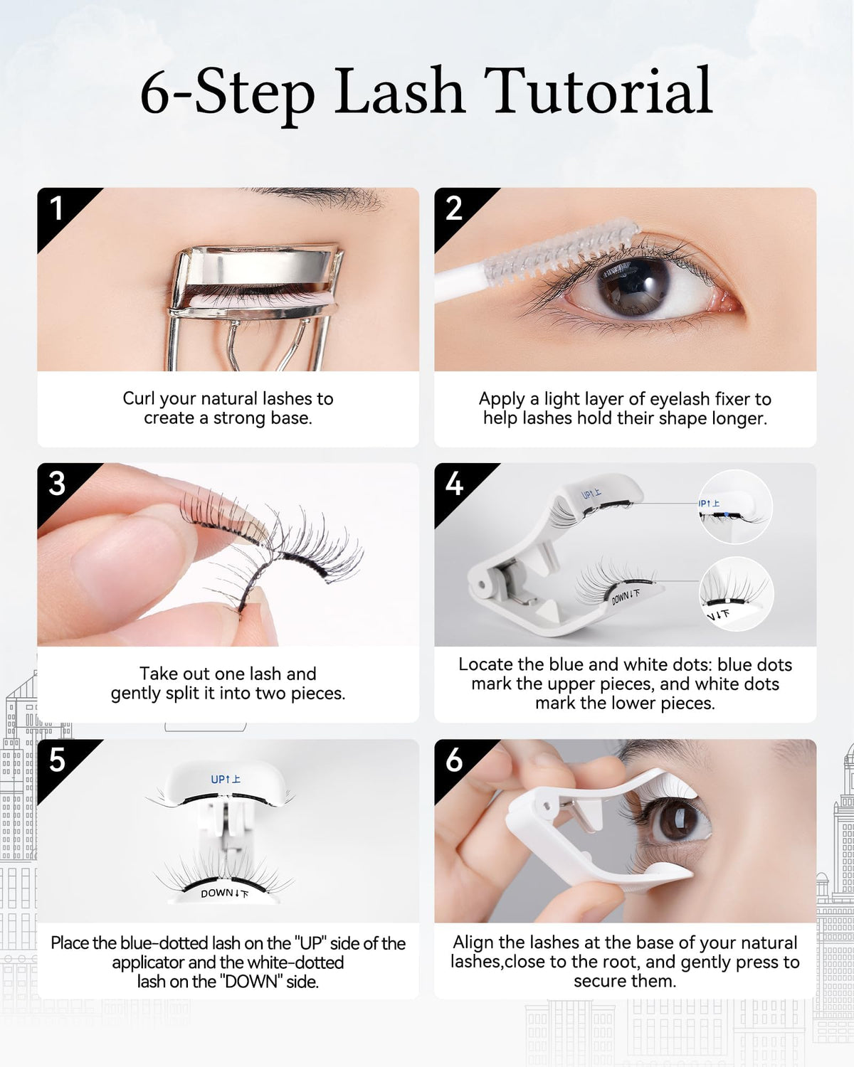 WOSADO lashes beside ruler showing slim, lightweight profile