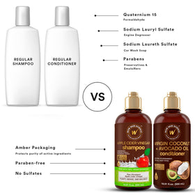 WOW Skin Science shampoo in hand lather showing gentle cleansing action
