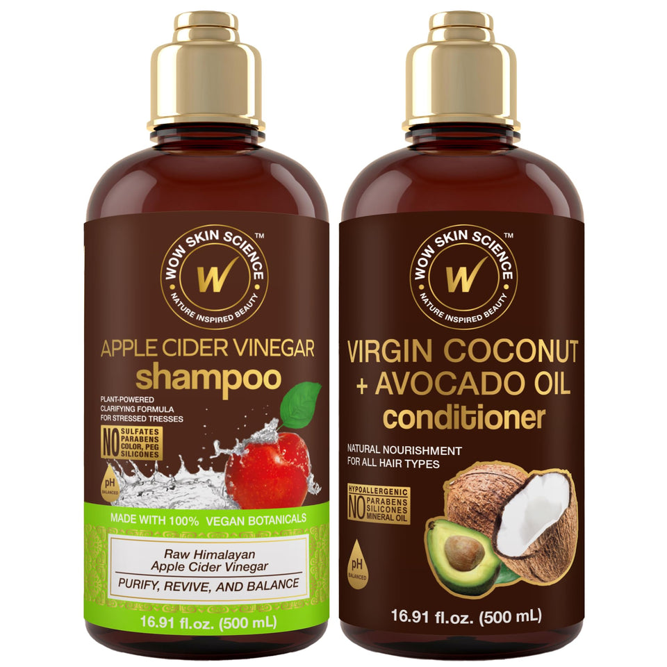 WOW Skin Science duo front packaging showing both bottles and benefits