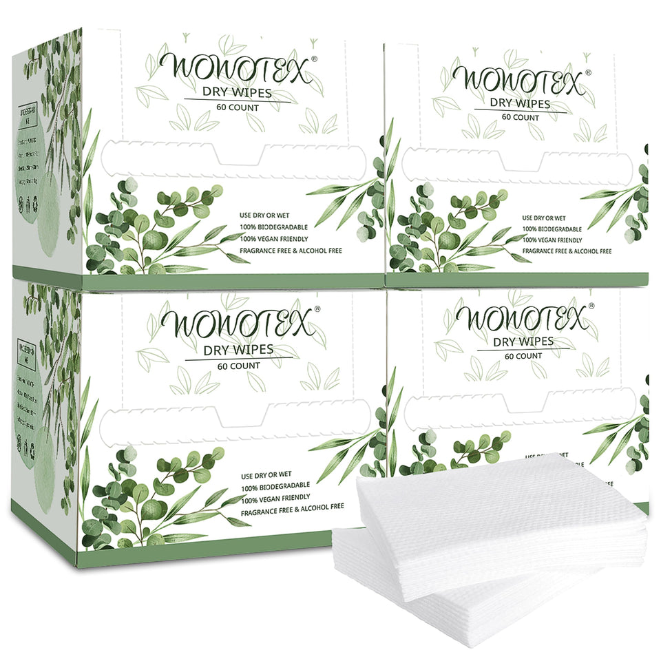 WOWOTEX front packaging showing four boxes and 240-count total for convenience