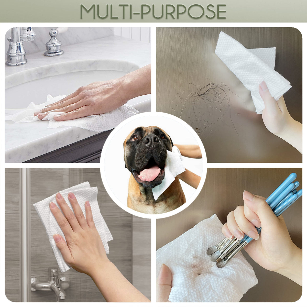 WOWOTEX towel in travel bag lifestyle shot offering portable hygiene solution