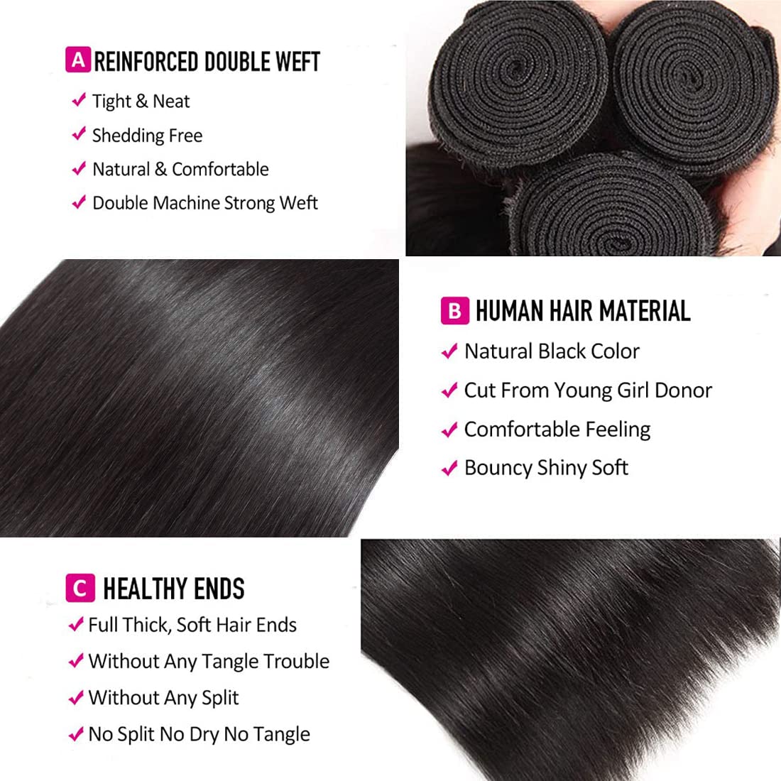 WOWQUEEN sew-in installation showing professional fit and long-lasting wear