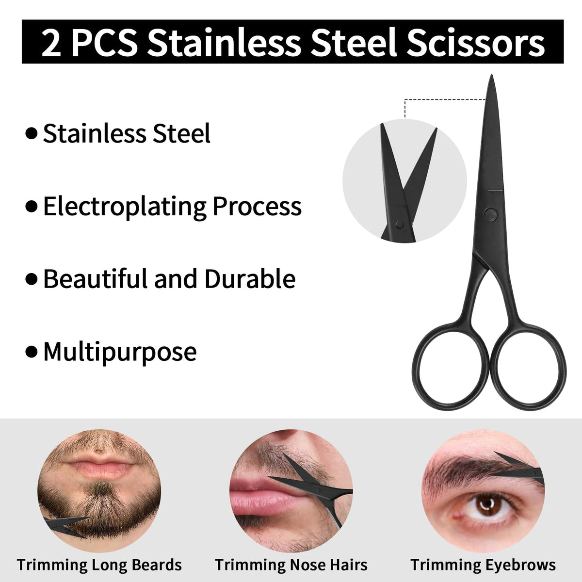 WOZUTUNT set of beard templates arranged for symmetrical shaping