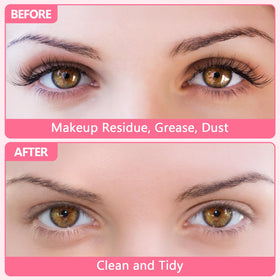 WOZUTUNT cleansing brushes and mascara wands for precise lash cleaning