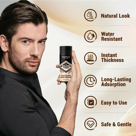 WOZUTUNT close-up of beard pen and dual-tip brush for precise blending