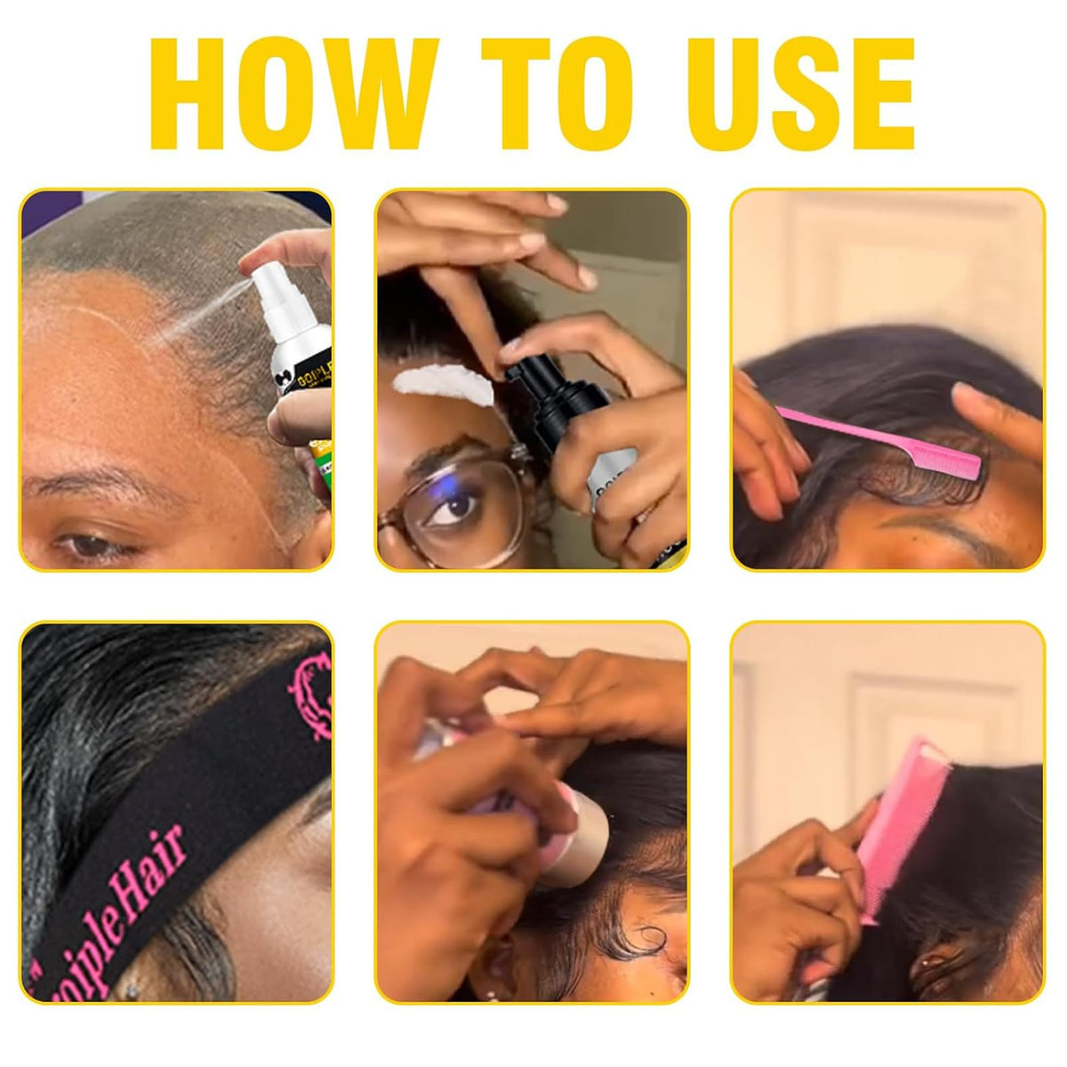 WOZUTUNT finished natural hairline after melting mousse for seamless look