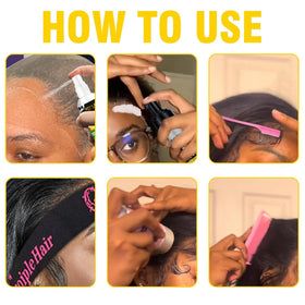 WOZUTUNT finished natural hairline after melting mousse for seamless look