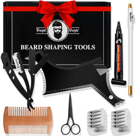 WOZUTUNT front packaging showing full beard shaping kit benefits