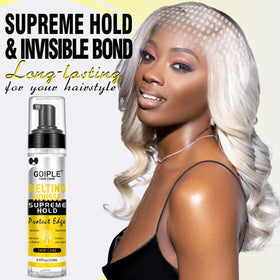 Woman wearing wig after WOZUTUNT mousse for confident, natural look